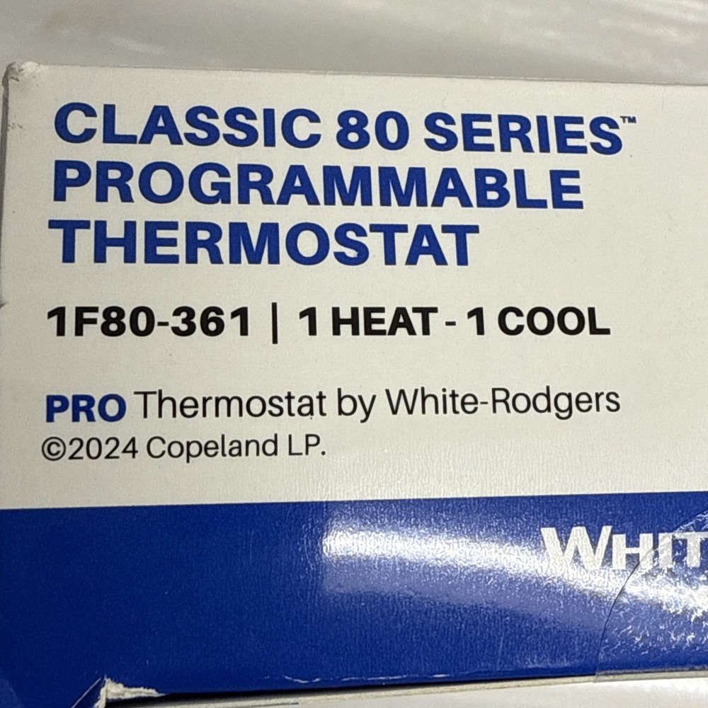 White-Rodgers Copeland Classic 1F80-361 5+1+1 Day Programmable Thermostat 1H/1C - Picture 9 of 10